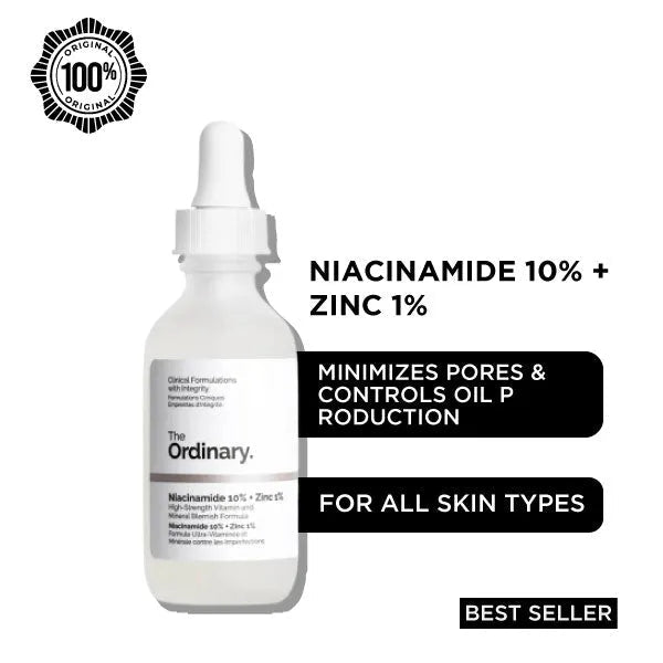 The Ordinary Niacinamide 10% + Zinc 1% Serum For All Skin Types 30ml